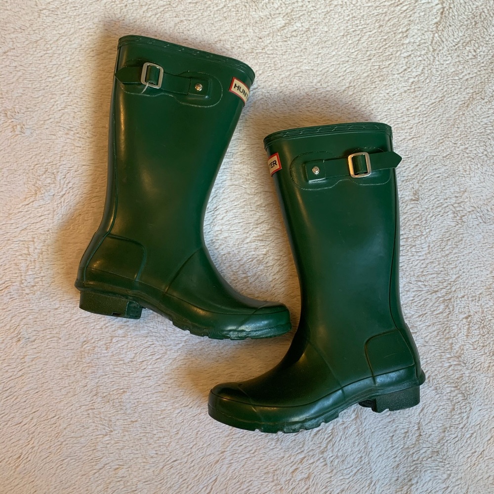 Kid’s Size 3 Green Hunter Boots